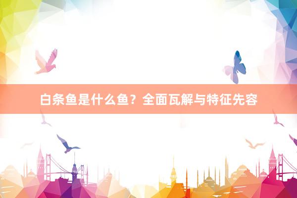 白条鱼是什么鱼？全面瓦解与特征先容